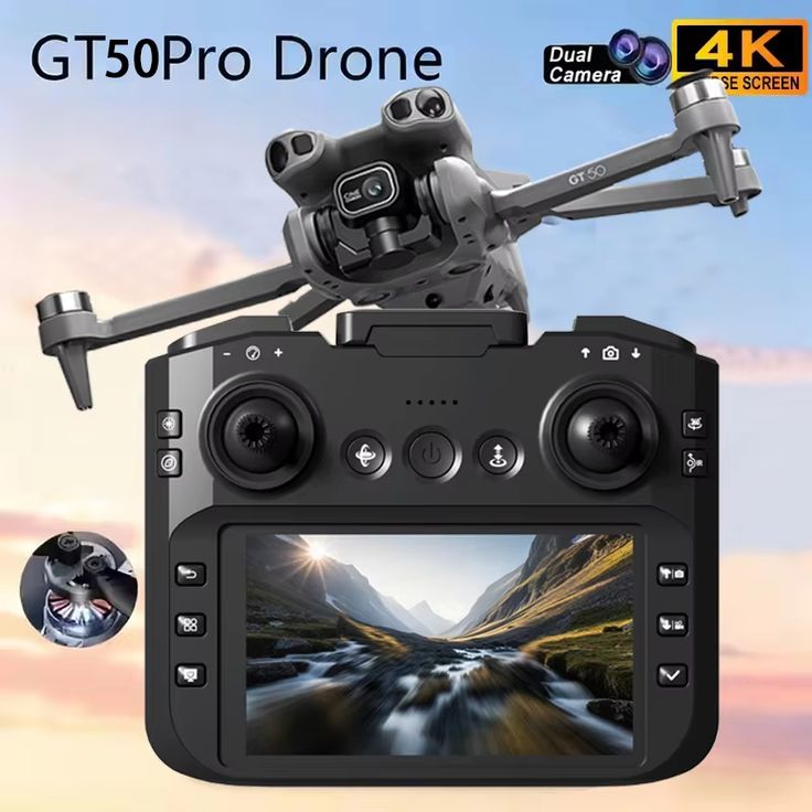 Professional 8K HD Drone 4.3'' Screen Remote Control