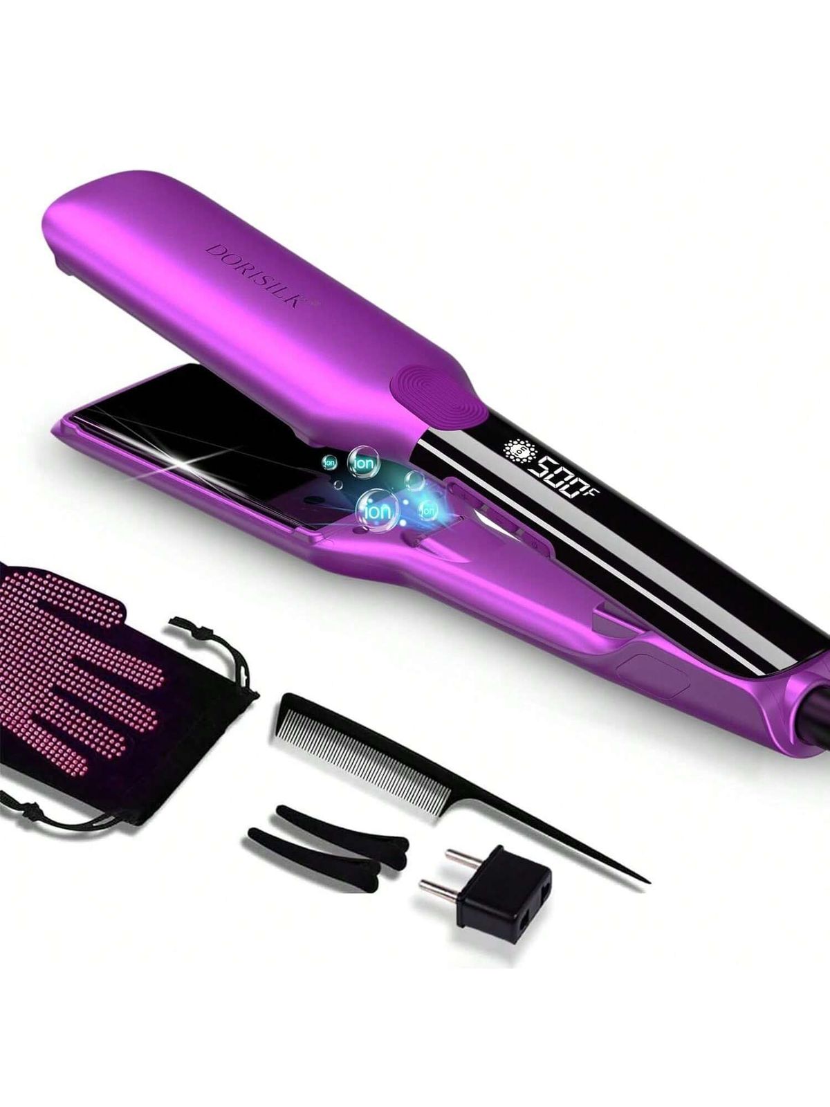 Hair Straightener High Temperature Flat Irons Wide Plate