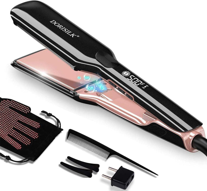 Hair Straightener High Temperature Flat Irons Wide Plate