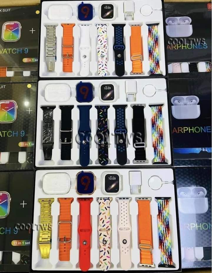 10 in 1 Ultra Watch + Earbuds – ساعة ألترا 10 في 1 + سماعات